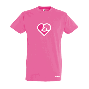 KIKA KÖVEŠOVÁ tričko Srdce - na pomoc týraným zvieratám Ružová XL