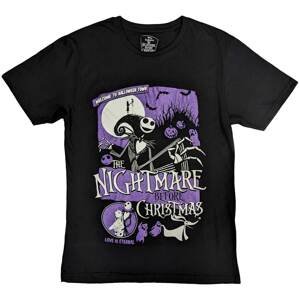 Disney tričko The Nightmare Before Christmas Welcome To Halloween Town Čierna S