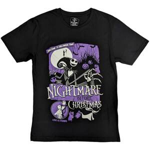 Disney tričko The Nightmare Before Christmas Welcome To Halloween Town Čierna M