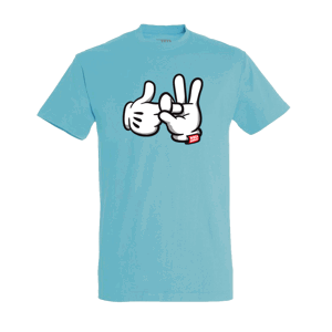 Koza Bobkov tričko Disney hands Bledomodrá XL