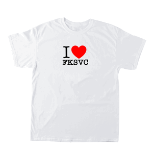 Merch.sk tričko I ❤ FKSVC Biela L