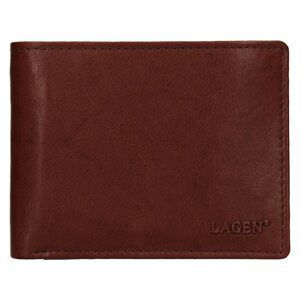Lagen W-8053- BRN hnedá pánska kožená peňaženka
