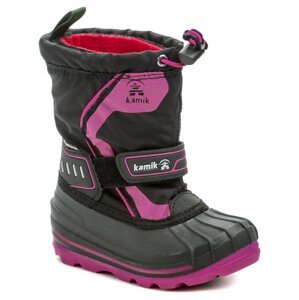 Kamik Snowcoast4 black magenta detské zimné snehule EUR 26