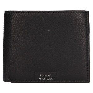 Pánska kožená peňaženka Tommy Hilfiger Vood - čierna