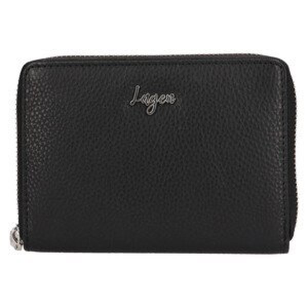 Dámska kožená peňaženka Lagen Apolen - čierna