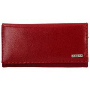 Dámska kožená peňaženka Lagen Emma - červená