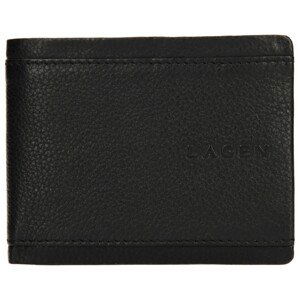 Pánska kožená peňaženka Lagen Luke - čierna