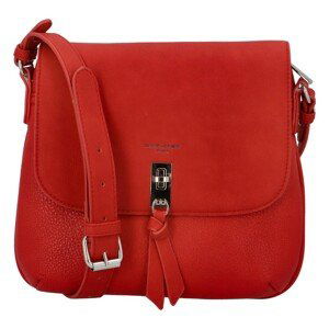 Dámska crossbody kabelka David Jones Emilly - červená