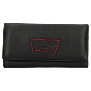Dámska kožená peňaženka Levis Madison - čierna