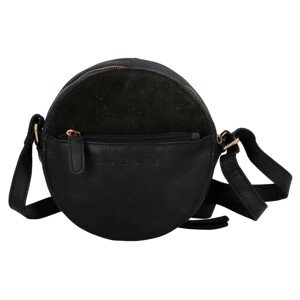 Dámska kožená crossbody kabelka Greenwood Lisse - čierna