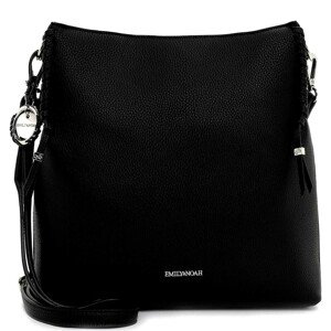 Dámska crossbody kabelka Emily & Noah Flora - čierna