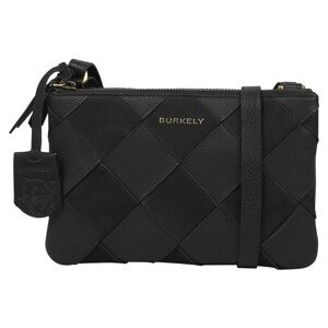 Dámska crossbody kožená kabelka Burkely Evelles - čierna