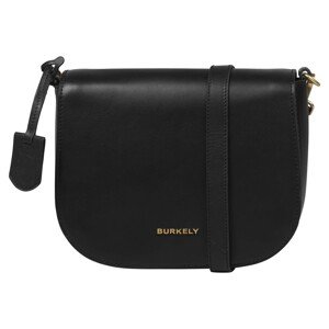 Dámska crossbody kožená kabelka Burkely Linnes - čierna