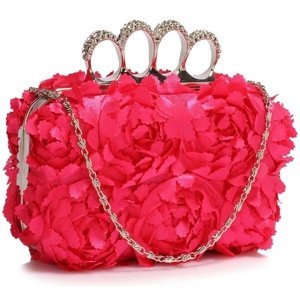 Dámska listová kabelka LS Fashion Flower- ružová