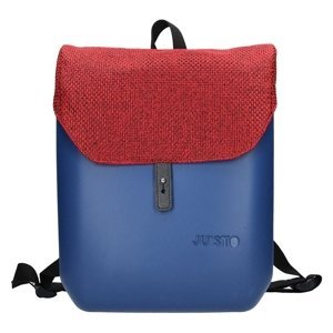Dámsky trendy batoh Justo J-Back - modro-červená
