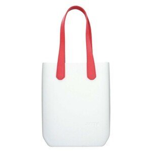 Dámska trendy kabelka Justo J-High - bielo-červená
