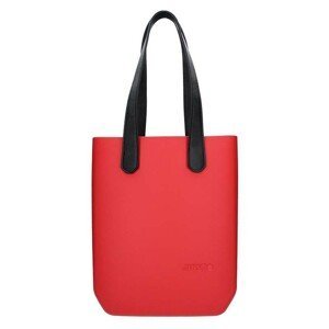 Dámska trendy kabelka Justo J-High - červeno-čierna