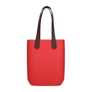 Dámska trendy kabelka Justo J-High - červeno-hnedá