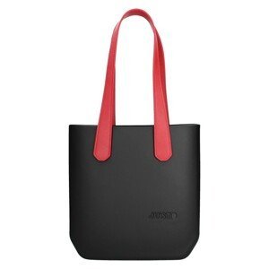 Dámska trendy kabelka Justo J-Half long Abbie - čierno-červená