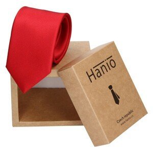 Pánska hodvábna kravata Hanio Oliver - červená