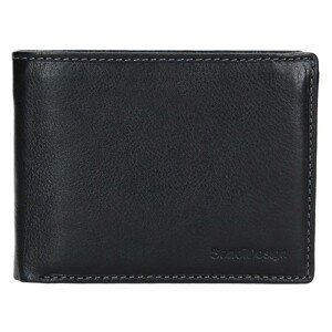 Pánska kožená peňaženka SendiDesign Carlos - čierna
