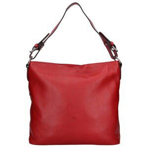 Elegantná dámska kožená kabelka Katana Olma - červená