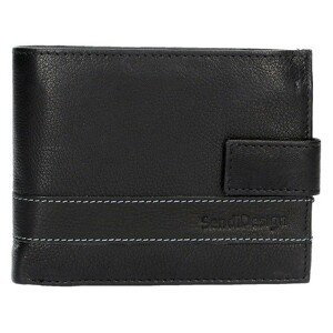 Pánská kožená peněženka SendiDesign 43 - čierna