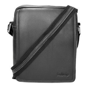 Pánska kožená taška cez rameno SendiDesign IG005 - čierna