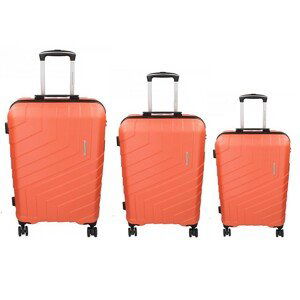 Sada 3 cestovných kufrov Marina Galanti Reno S, M, L - lososová