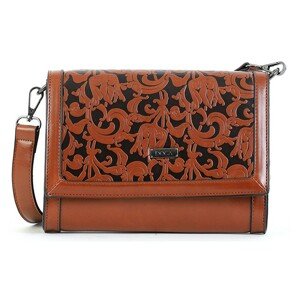 Dámska crossbody kabelka Doca 15147 - hnedá