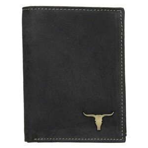 Pánska kožená peňaženka Wild Buffalo Tom - čierna
