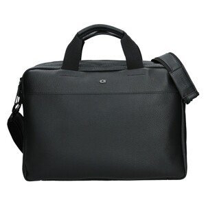 Luxusná pánska kožená taška Daag Bendr - čierna