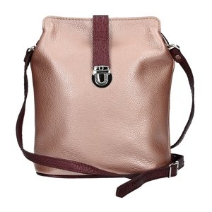 Dámské kožené crossbody Facebag Pink