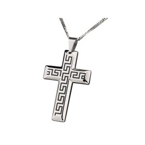 Linda's Jewelry Náhrdelník kríž Antique Cross chirurgická oceľ INH061-70 Dĺžka: 45 cm