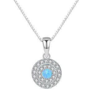 Linda's Jewelry Strieborný náhrdelník Opálová Romance Ag 925/1000 INH155