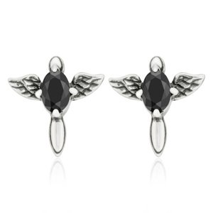 Sam's Artisans Náušnice Cherub Wings chirurgická ocel INM034