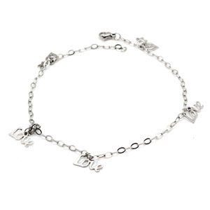 Linda's Jewelry Náramok na nohu Simple Love chirurgická oceľ INR043