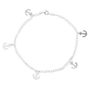 Linda's Jewelry Náramok na nohu Simple Kotva chirurgická oceľ INR049