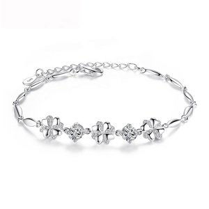 Linda's Jewelry Náramok pre šťastie Čtyřlístok Ag 925/1000 INR132