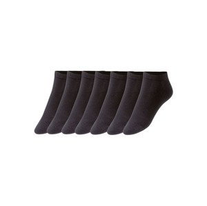 LIVERGY® Pánske členkové ponožky, 7 párov (39/42, čierna)
