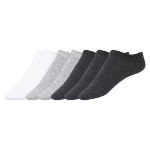 Unisex športové ponožky (43/46, biela/sivá/antracitová)