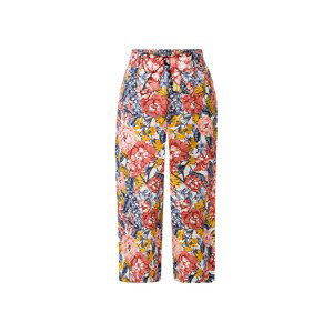 esmara® Dámske ľanové culotte nohavice (42, kvetovaná)