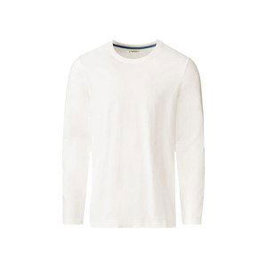 LIVERGY® Pánske tričko s dlhým rukávom (S (44/46), biela)