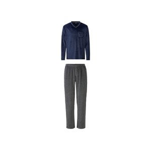 LIVERGY® Pánske pyžamo (S (44/46), navy modrá/tmavosivá)