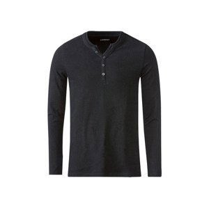LIVERGY® Pánske tričko s dlhým rukávom (S (44/46), čierna)