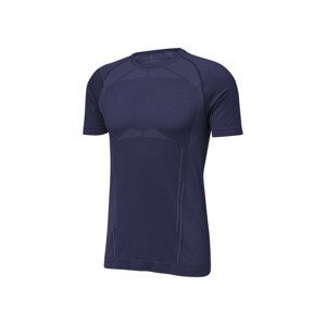 CRIVIT Pánske bezšvové funkčné tričko (S (44/46), námornícka modrá)