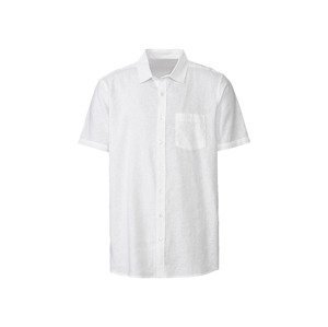 LIVERGY® Pánska ľanová košeľa (M (39/40), biela)