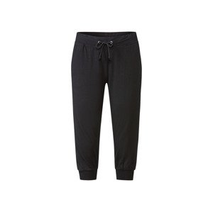 esmara® Dámske capri tepláky (XS (32/34), čierna)