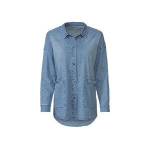 esmara® Dámska rifľová košeľová bunda (46, modrá)