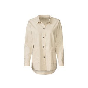 esmara® Dámska rifľová košeľová bunda (34, biela)